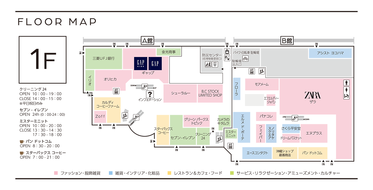 フロアガイド 港北 Tokyu S C